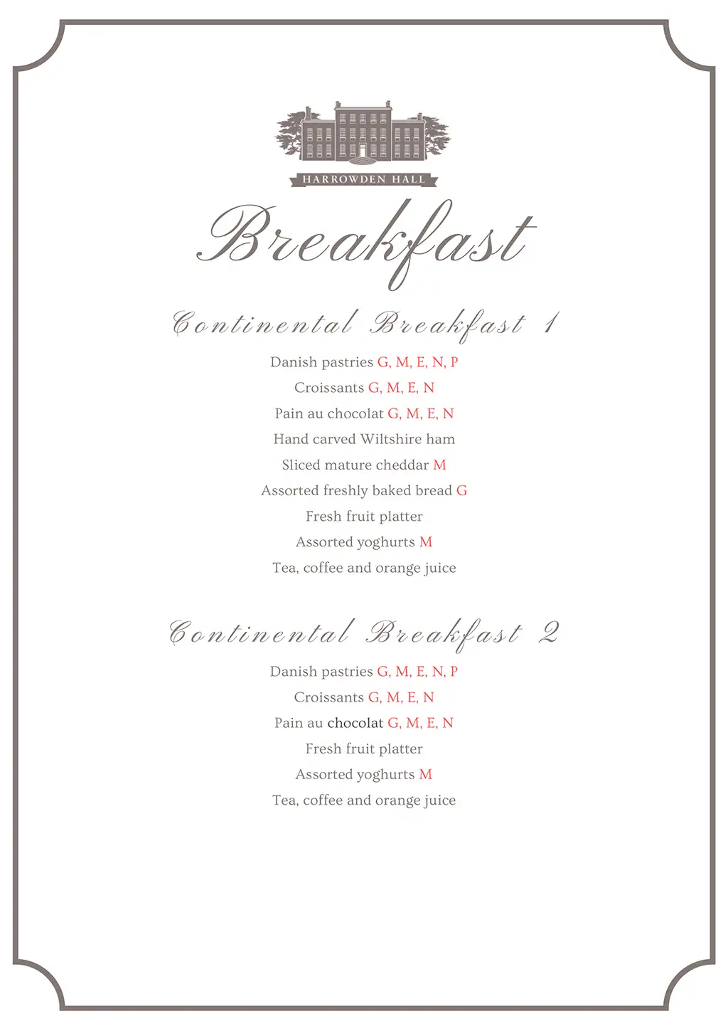 Business Meeting Breakfast Menu Business meeting breqakfast menu