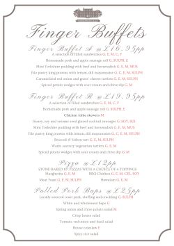 Buffet menu_250 Buffet Menu