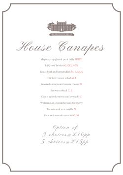 Canapes menu_250 House Canapes